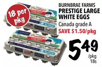 Farm Boy Burnbrae farms prestige large white eggs offer