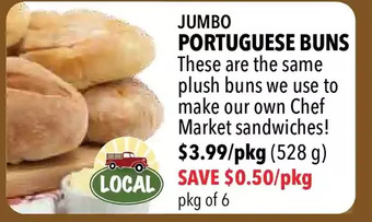 Farm Boy Jumbo portuguese buns offer