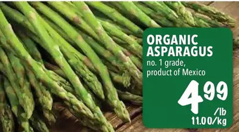 Farm Boy Organic asparagus offer