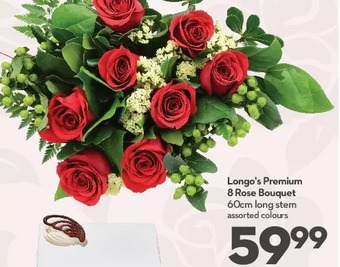 Longo's Longo's premium 8 rose bouquet offer