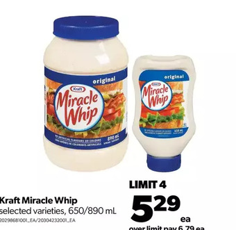 Real Canadian Superstore Kraft miracle whip offer
