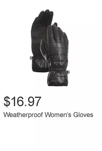 Costco Weatherproof women’s gloves offer