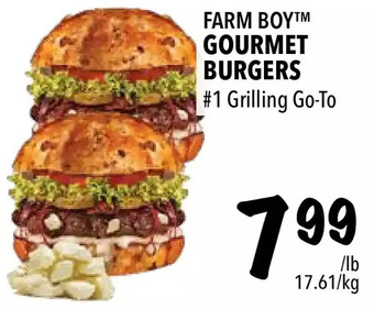 Farm Boy Farm boy gourmet burgers offer