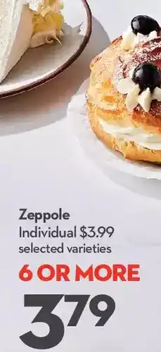 Longo's Zeppole offer