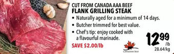 Farm Boy Flank grilling steak offer