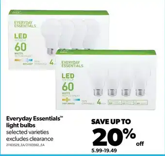 Real Canadian Superstore Everyday essentials light bulbs offer