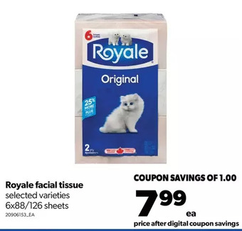 Real Canadian Superstore Royale facial tissue offer
