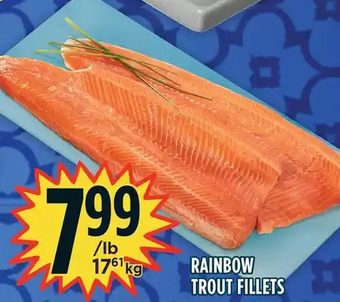 Marché Adonis Rainbow trout fillets offer