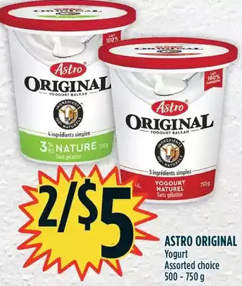 Marché Adonis Astro original yogurt offer