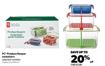 Real Canadian Superstore Pc produce keeper containers offer