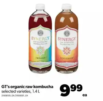 Real Canadian Superstore Gt's organic raw kombucha offer