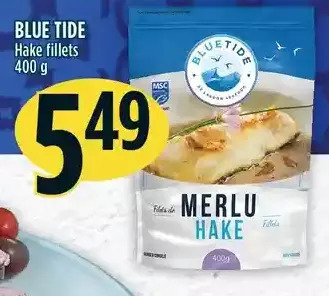 Marché Adonis Blue tide hake fillets offer