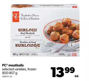 Real Canadian Superstore Pc meatballs offer