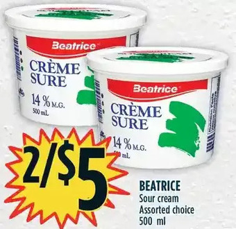 Marché Adonis Beatrice sour cream offer