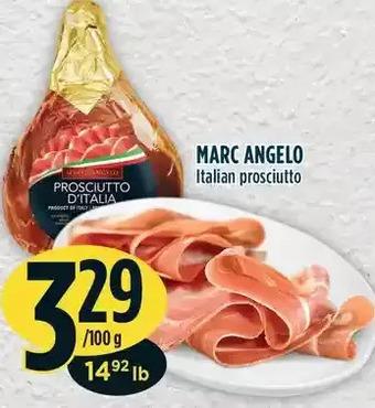 Marché Adonis Marc angelo italian prosciutto offer