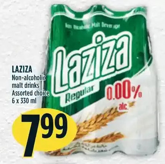 Marché Adonis Laziza non-alcoholic malt drinks offer