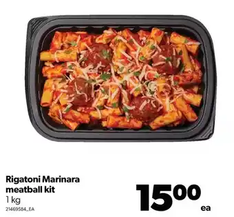 Real Canadian Superstore Rigatoni marinara meatball kit offer