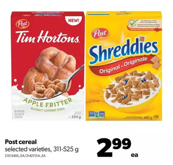 Real Canadian Superstore Post cereal offer