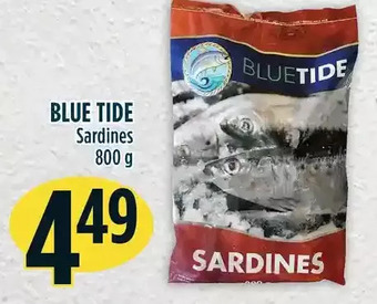 Marché Adonis Blue tide sardines offer