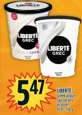 Marché Adonis Liberté greek yogurt offer