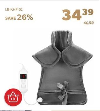 Shopper+ Heating pad for neck shoulders and back, large heating pad for back relaxation - livingbasics offer