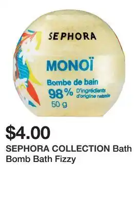 Sephora Bath bomb bath fizzy offer