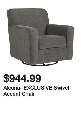 Ashley Furniture Alcona- exclusive swivel accent chair offer