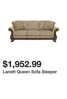 Ashley Furniture Lanett queen sofa sleeper offer