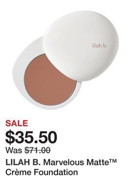 Sephora Marvelous matte™ crème foundation offer