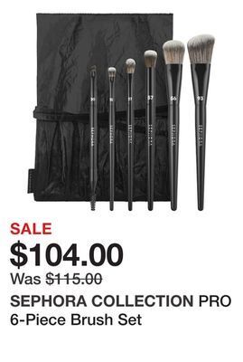 Sephora Pro 6-piece brush set offer