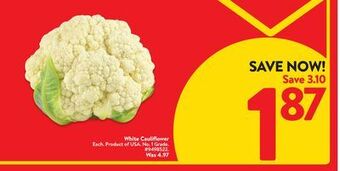 Walmart White cauliflower offer