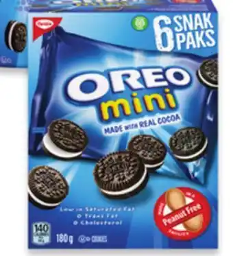 Walmart Oreo mini snak paks 180 g offer