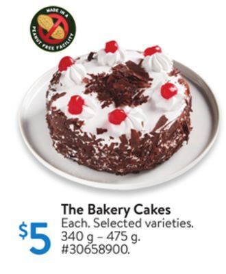 Walmart The bakery cakes offer