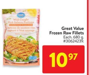 Walmart Great value frozen raw fillets offer
