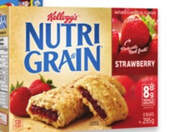Walmart Kellogg's nutri-grain bars or rice krispies squares offer