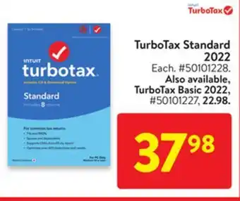 Walmart Intuit turbotax standard 2022 offer