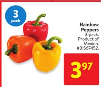 Walmart Rainbow peppers offer