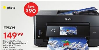 Staples Epson expression premium xp-7100 compact colour all-in-one wireless inkjet printer offer