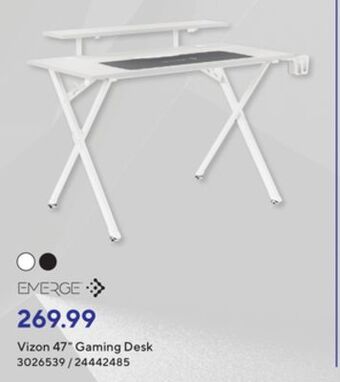 Staples Vizon 47" gaming desk offer