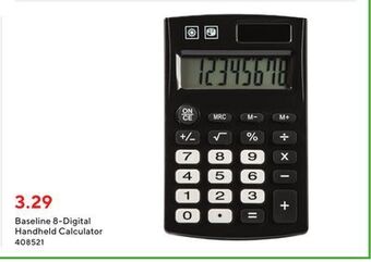 Staples Baseline 8-digital handheld calculator offer