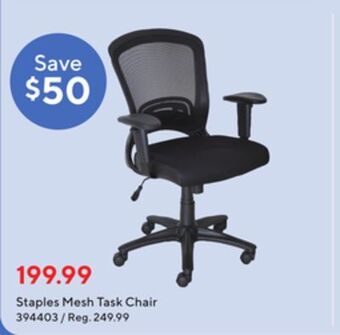 Staples Staples mesh task chair offer