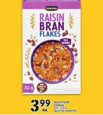 Food Basics Selection cereal offer