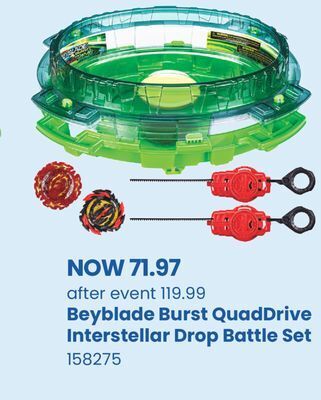 Toys R us Beyblade burst quaddrive interstellar drop battle set offer
