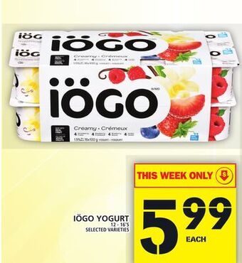 Food Basics Iögo yogurt offer