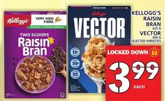 Food Basics Kellogg's raisin bran or vector offer