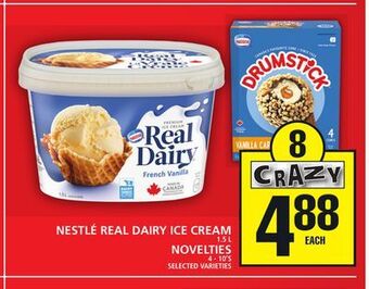 Food Basics Nestlé real dairy ice cream or novelties offer