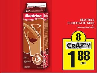 Food Basics Beatrice chocolate milk offer