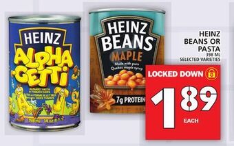 Food Basics Heinz beans or pasta offer