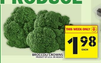 Food Basics Broccoli crowns offer
