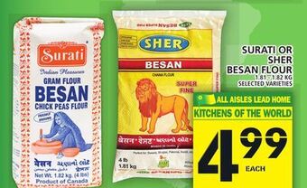 Food Basics Surati or sher besan flour offer